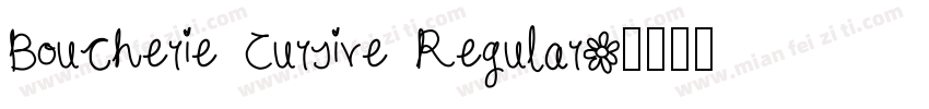 Boucherie Cursive Regular字体转换